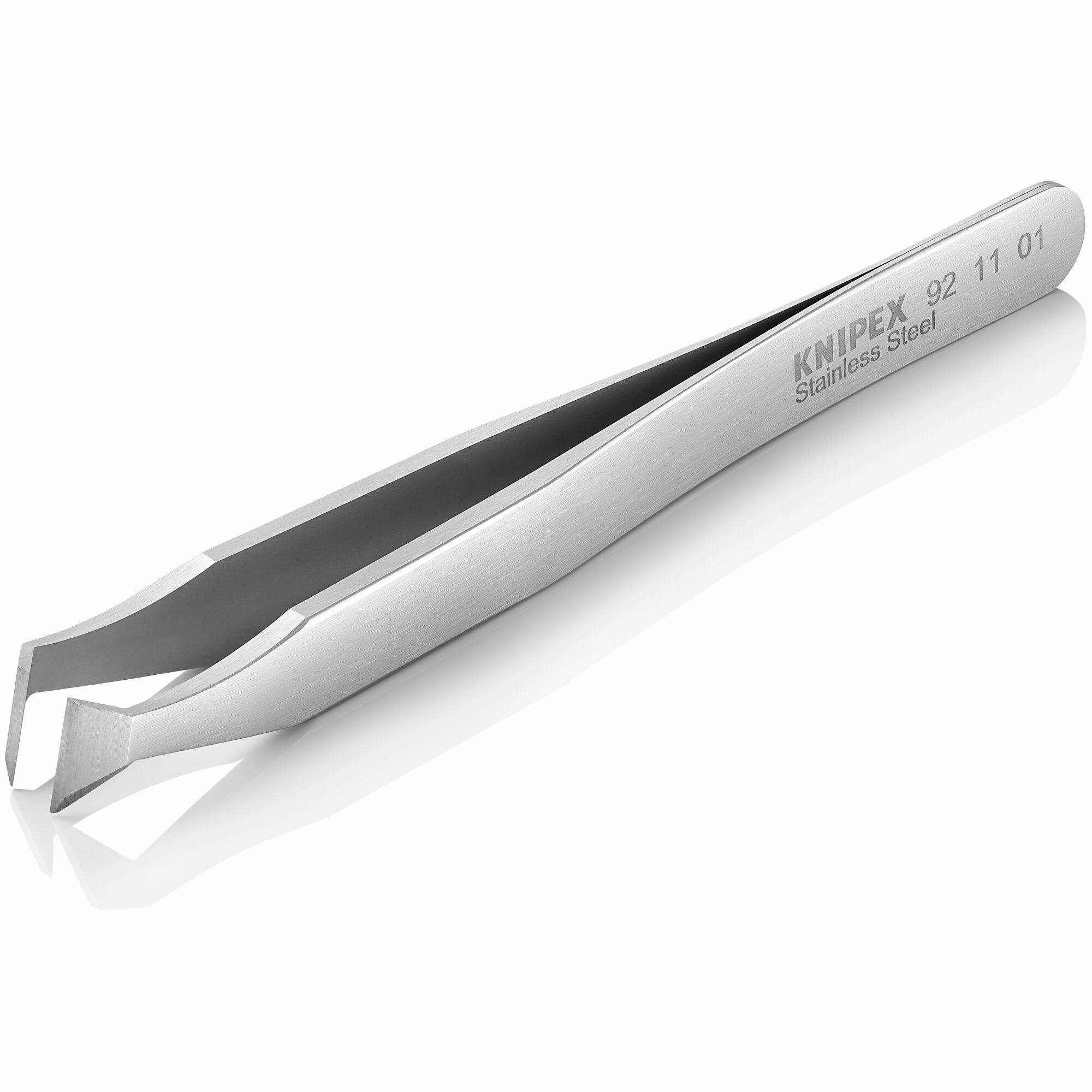 Knipex 92 11 01 4 1/2" Stainless Steel Cutting Tweezers-135Angled