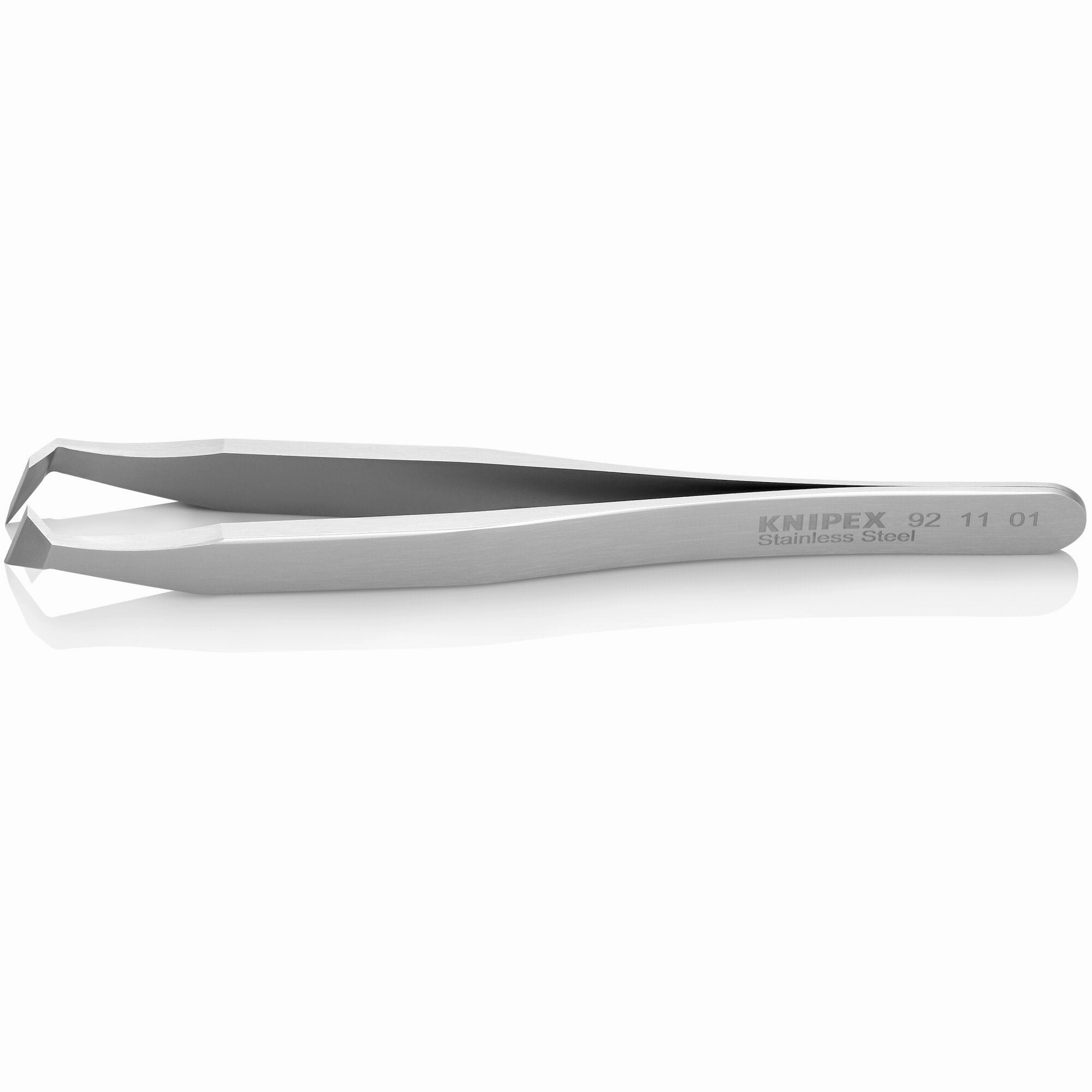 Knipex 92 11 01 4 1/2" Stainless Steel Cutting Tweezers-135Angled