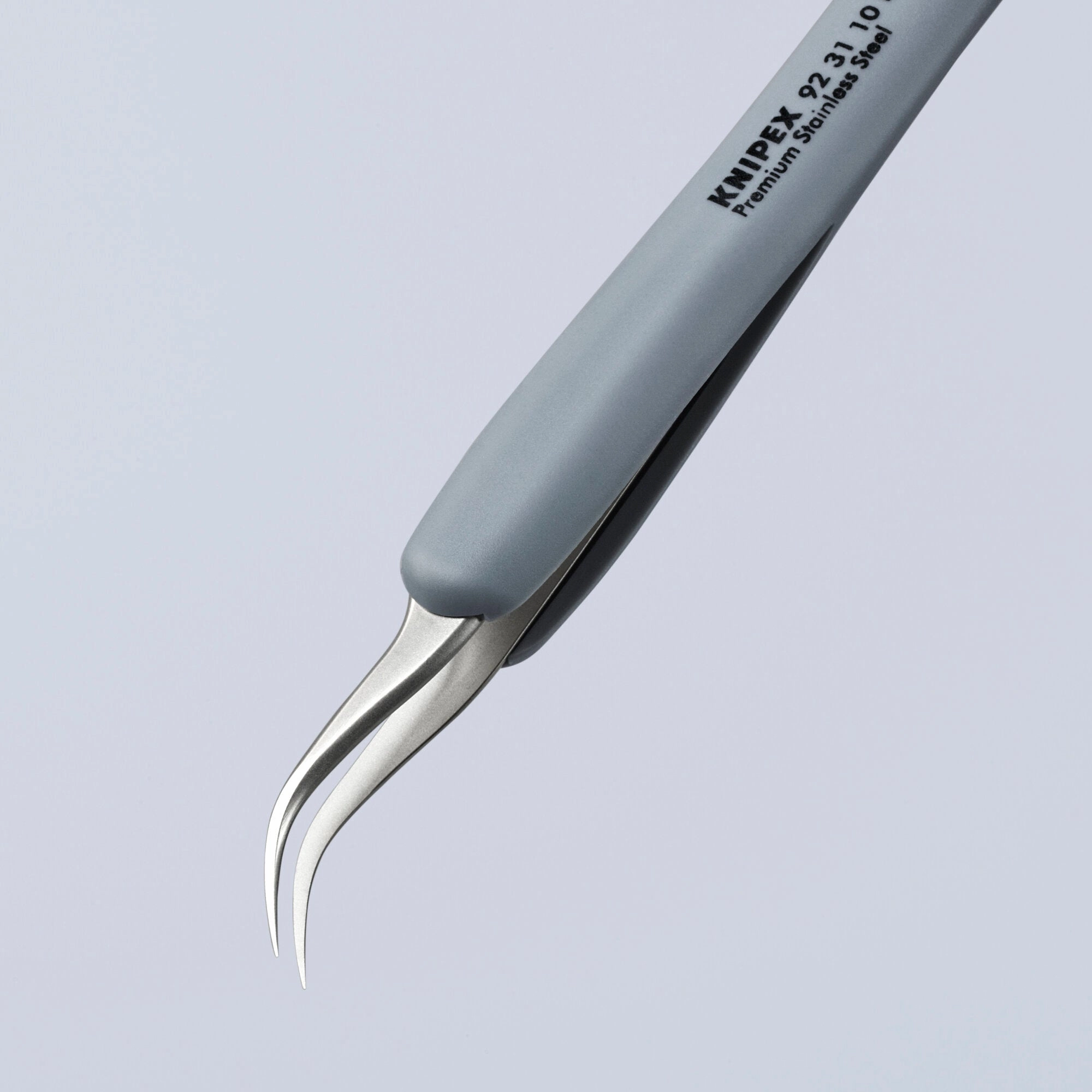 Knipex 92 31 10 ESD 5" Premium Stainless Steel Precision Tweezers-45Angled-Needle-Point Tips-ESD