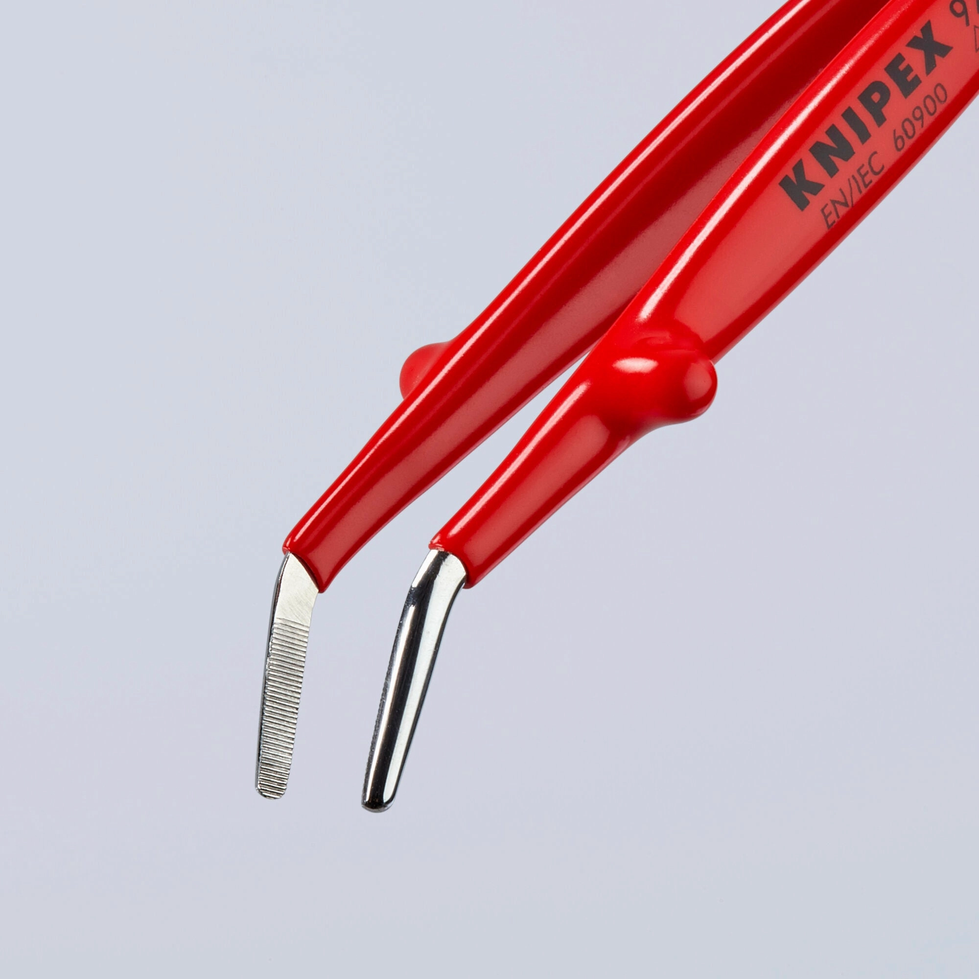 Knipex 92 47 01 5 1/2" Stainless Steel Gripping-30Angled Tweezers-1000V Insulated