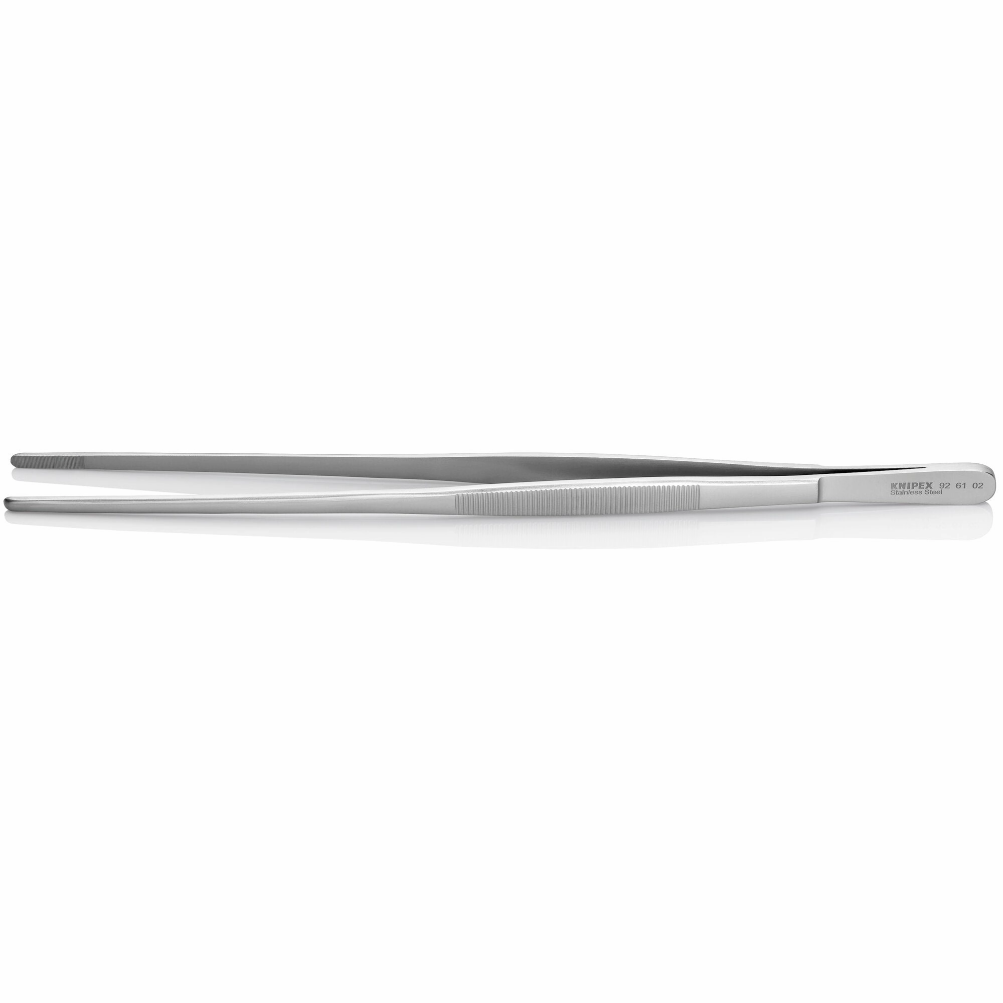 Knipex 92 61 02 11 3/4" Stainless Steel Gripping Tweezers-Blunt Tips