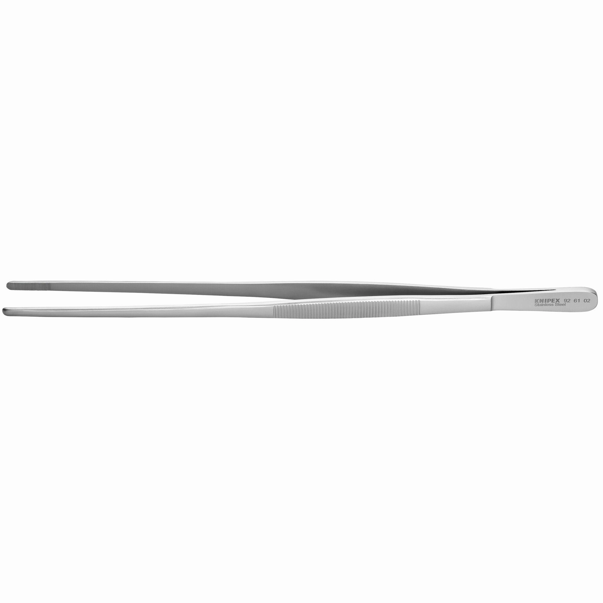 Knipex 92 61 02 11 3/4" Stainless Steel Gripping Tweezers-Blunt Tips