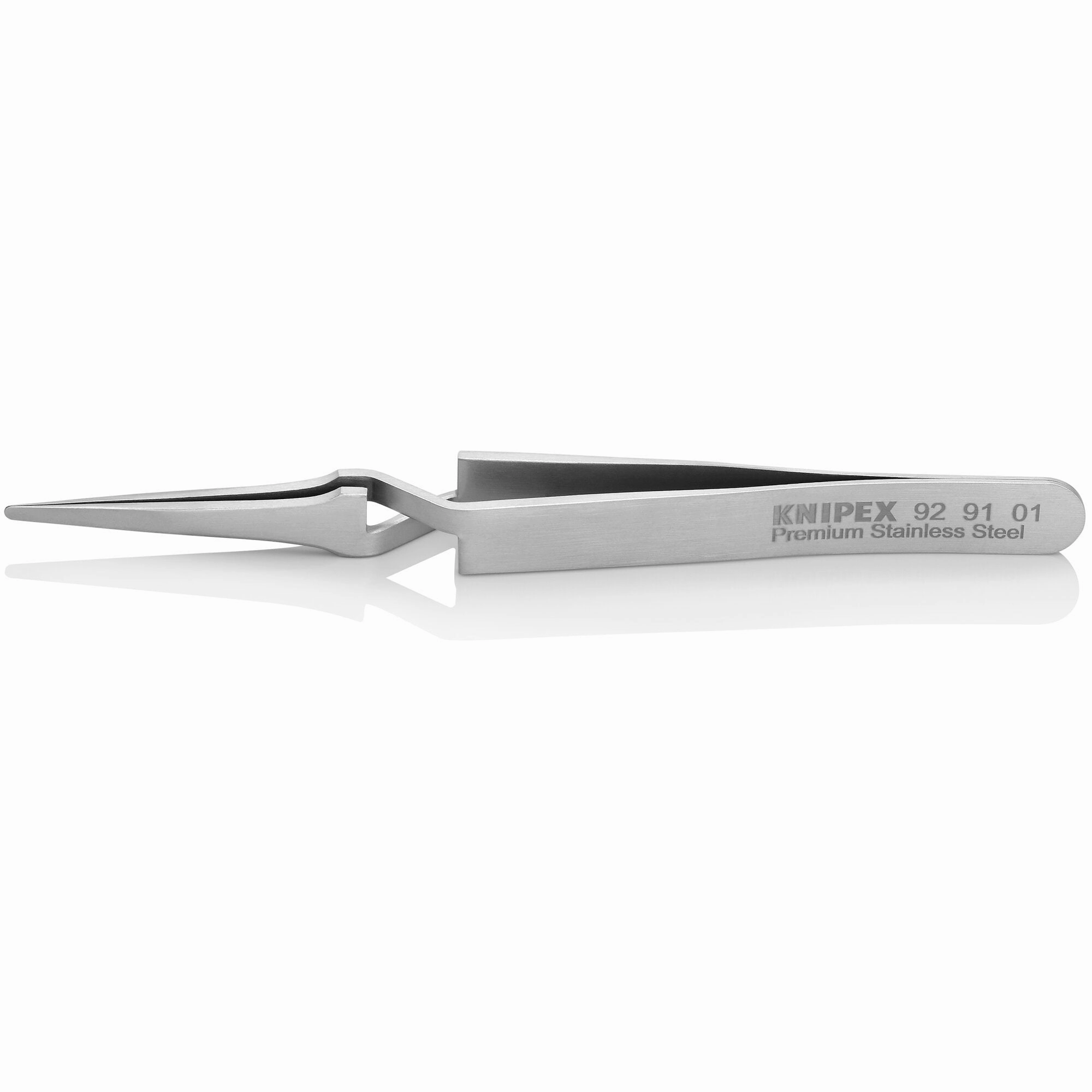 Knipex 92 91 01 4 3/4" Premium Stainless Steel Gripping Tweezers-Replaceable Tips