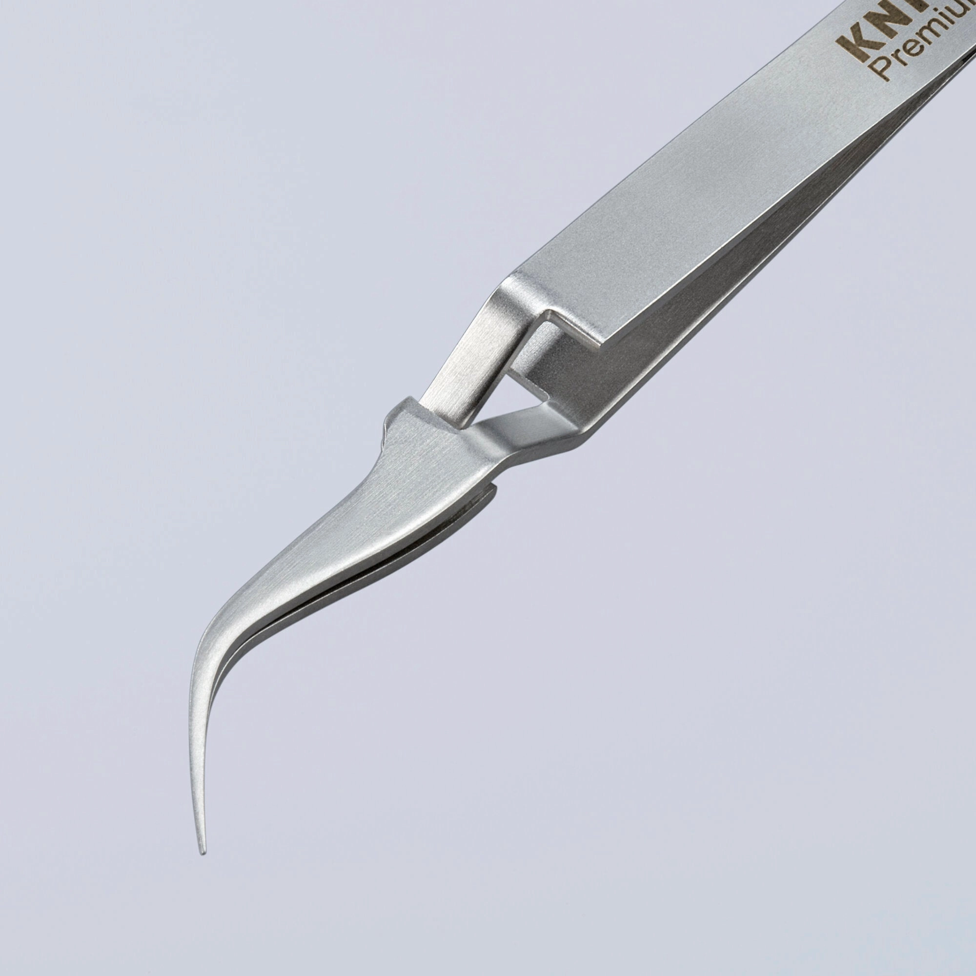 Knipex 92 91 03 4 1/2" Premium Stainless Steel Cross-Over Gripping Tweezers-45Angled-Needle-Point Tips