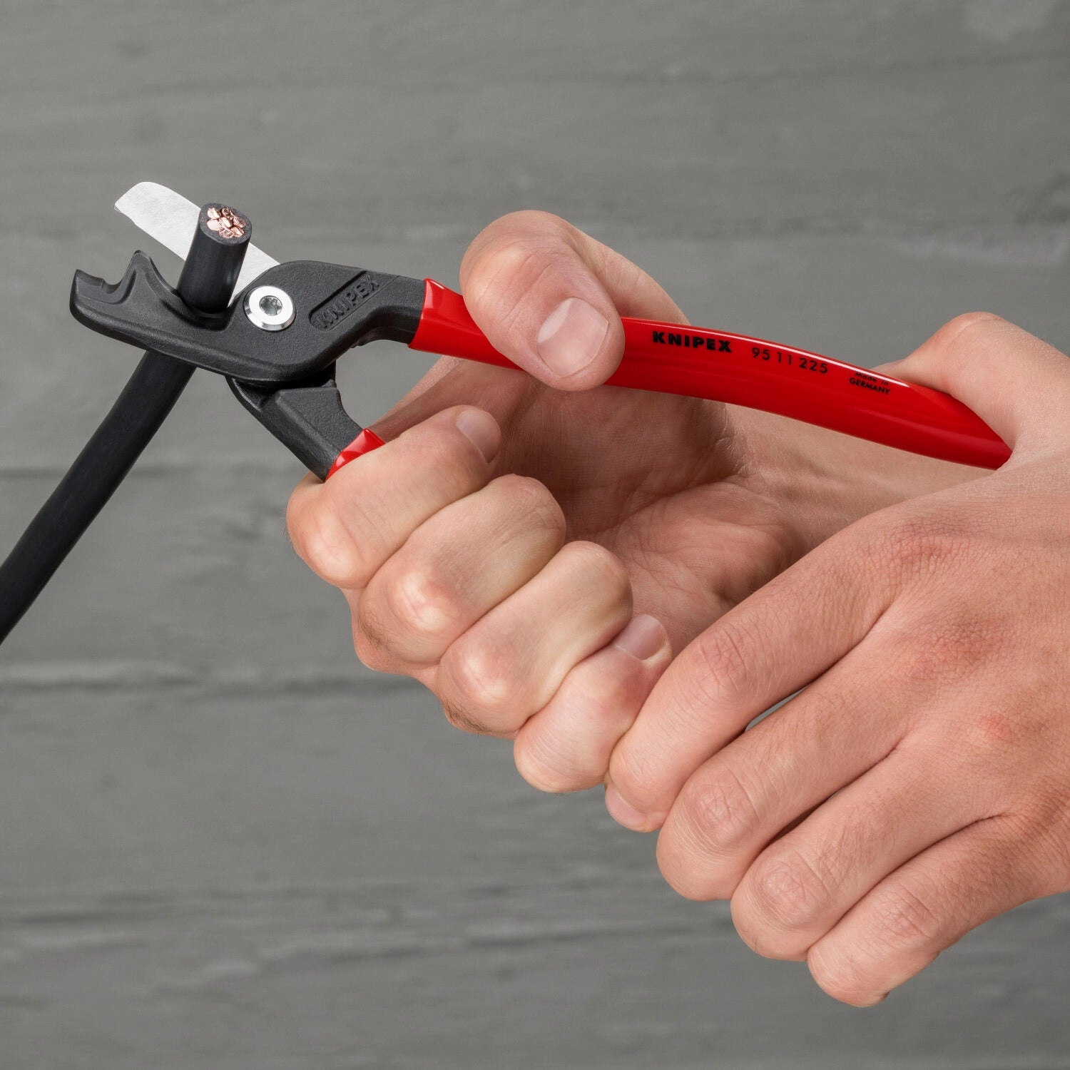 Knipex 95 11 225 StepCut XL Cable Shears, 9"