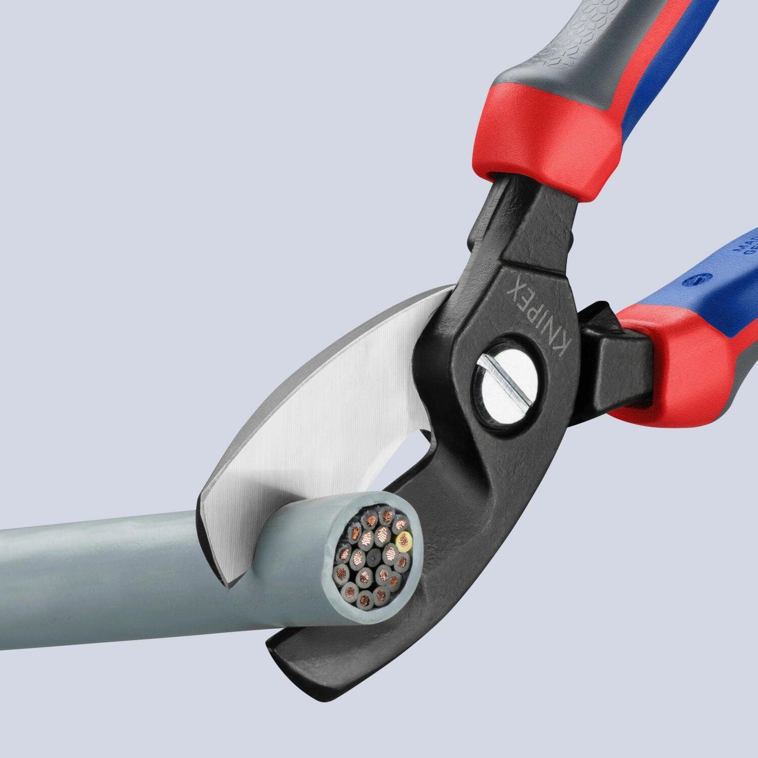 Knipex 95 12 200 SBA KnipeXtend Cable Shears - Twin Cutting Edges, 8"