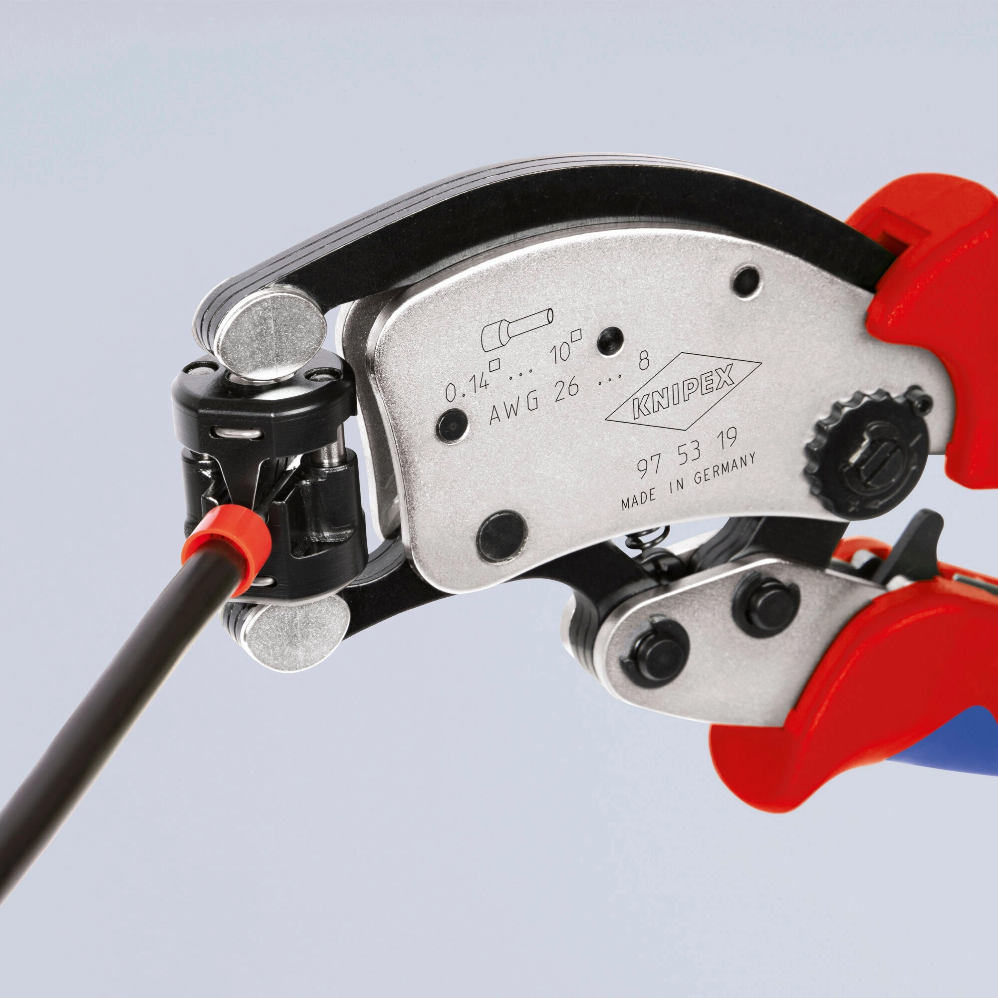 Knipex 97 53 19 8" KNIPEX Twistor T Self-Adjusting Crimping Pliers for Wire Ferrules
