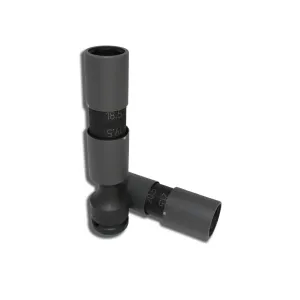 Ko-ken 14219M 1/2 Sq. Dr. Double Ended Socket for Damaged Wheel Nut/Bolt - 3 piece Set