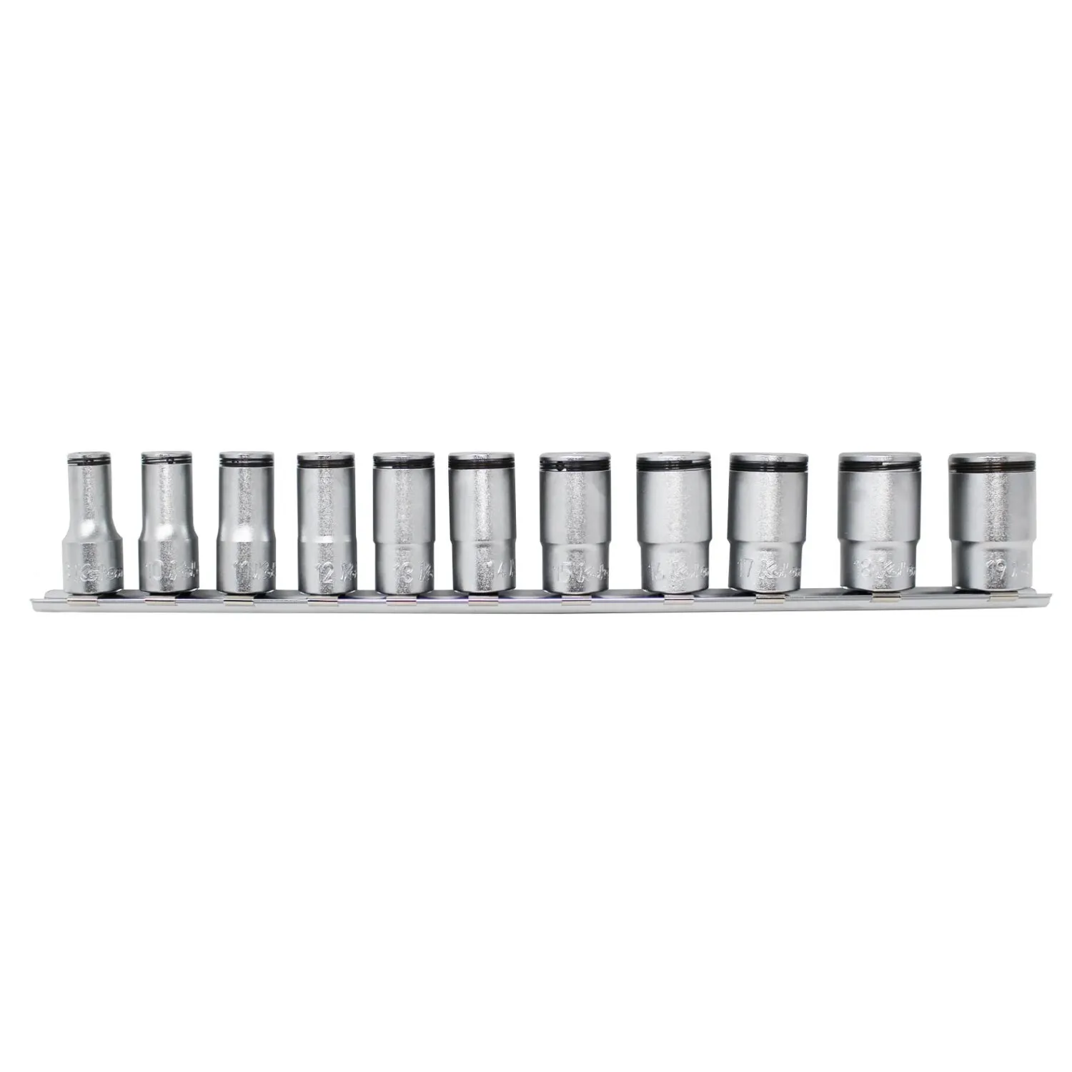 Ko-ken RS3350X/11 3/8 Sq. Dr. Semi-Deep Socket set 8-19mm Nut Grip 11 pieces