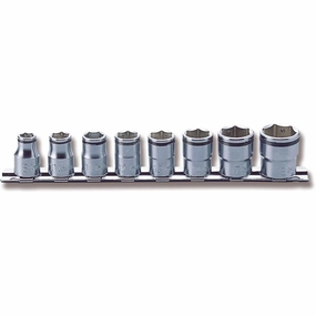 Ko-Ken RS3450M/8 Socket set 8mm-19mm Nut Grip 200mm 8 pieces 3/8 Sq. Drive