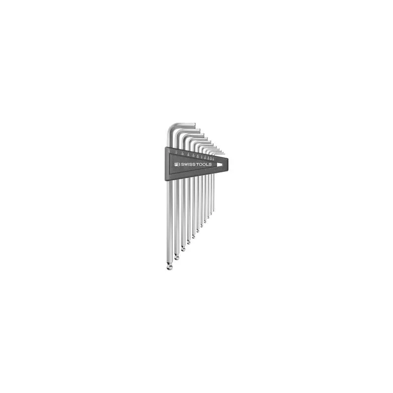 PB Swiss PB 212Z.LH-12 Key L- Wrenches, long, with ball point, set in a practical plastic holder