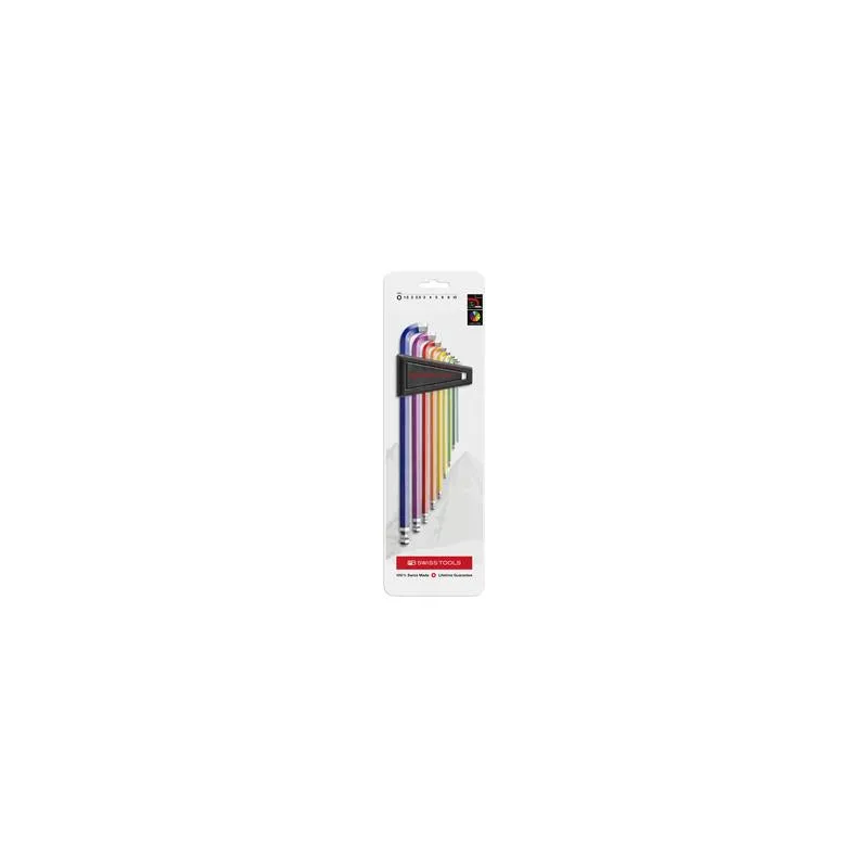PB Swiss Tools PB 2222.LH-10 RB RainBow 90100 Key L-Wrenches, Set