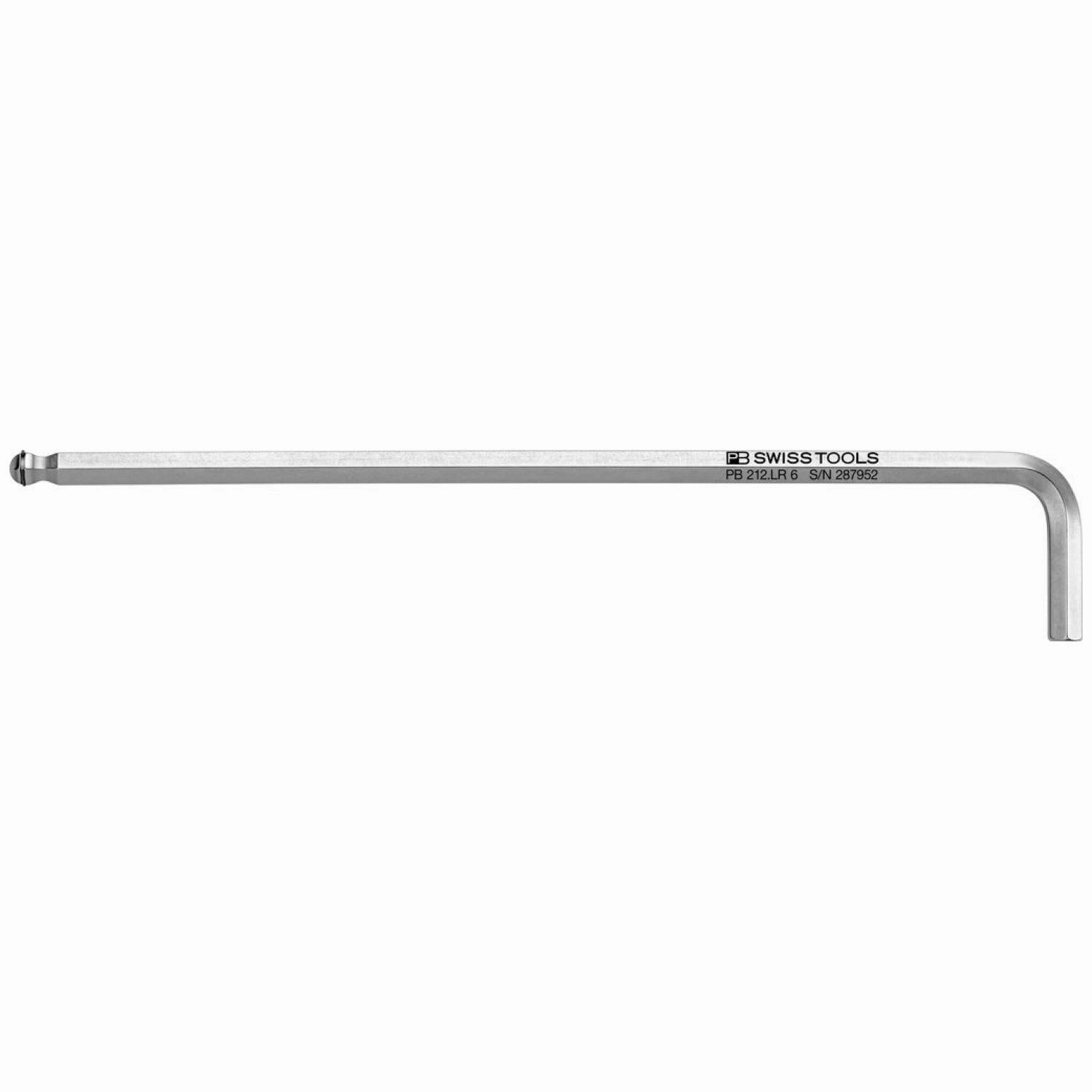 PB Swiss PB 212.LR 6 Key L- Wrenches, Long, With Ball Point and Retainer Ring