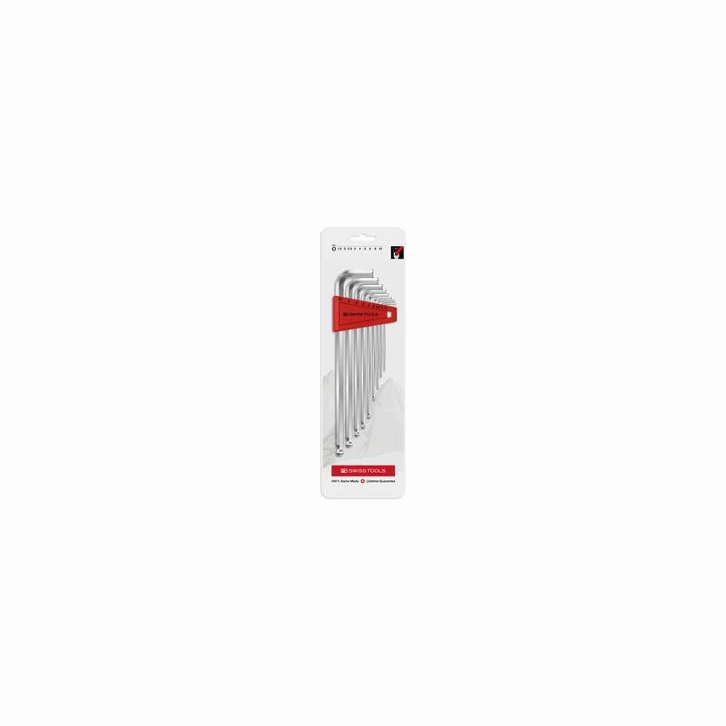 PB Swiss PB 212.LR H-10 CN Ballpoint  Hex Key L- Wrenches and Holding Ring, 9 Pcs