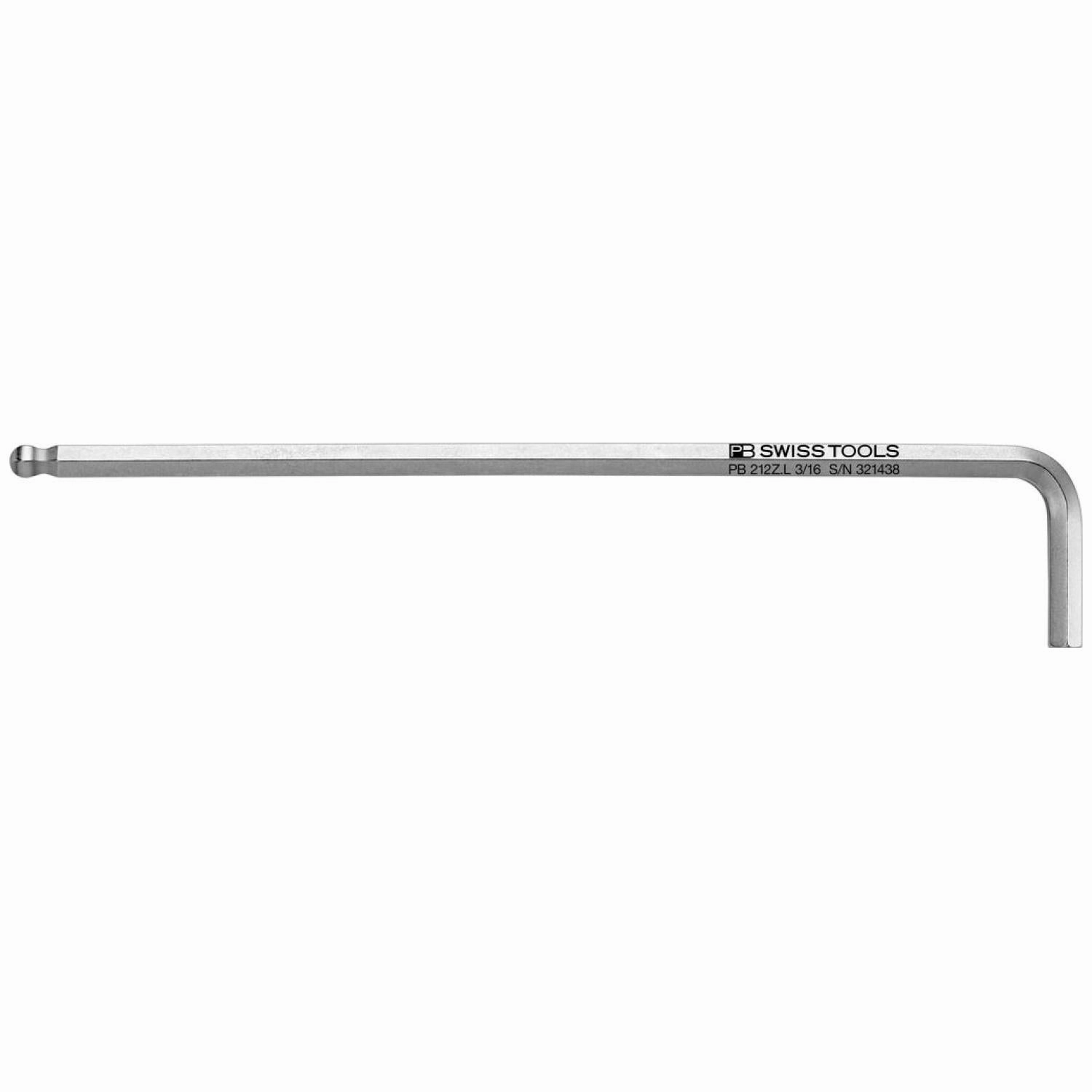 PB Swiss PB 212Z.L 3/16 Key L- Wrenches, Long, with Ball point