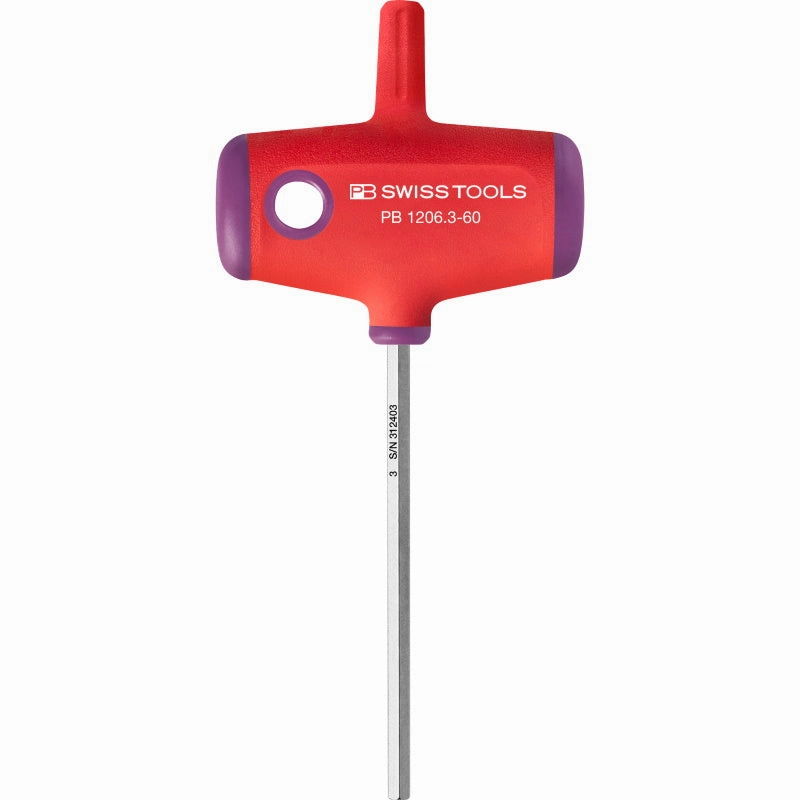 PB Swiss Tools PB 1206.3-60 Cross-Handle Screwdrivers, Hex 3 mm, 60 mm