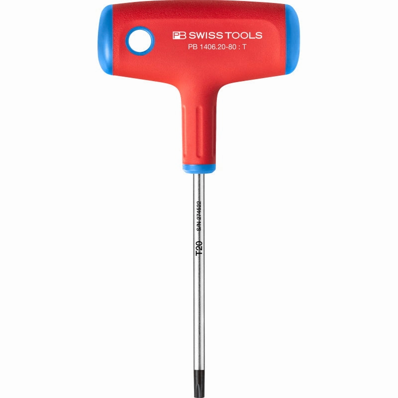 PB Swiss Tools PB 1406.20-80 Cross-Handle Screwdrivers, TORX T20