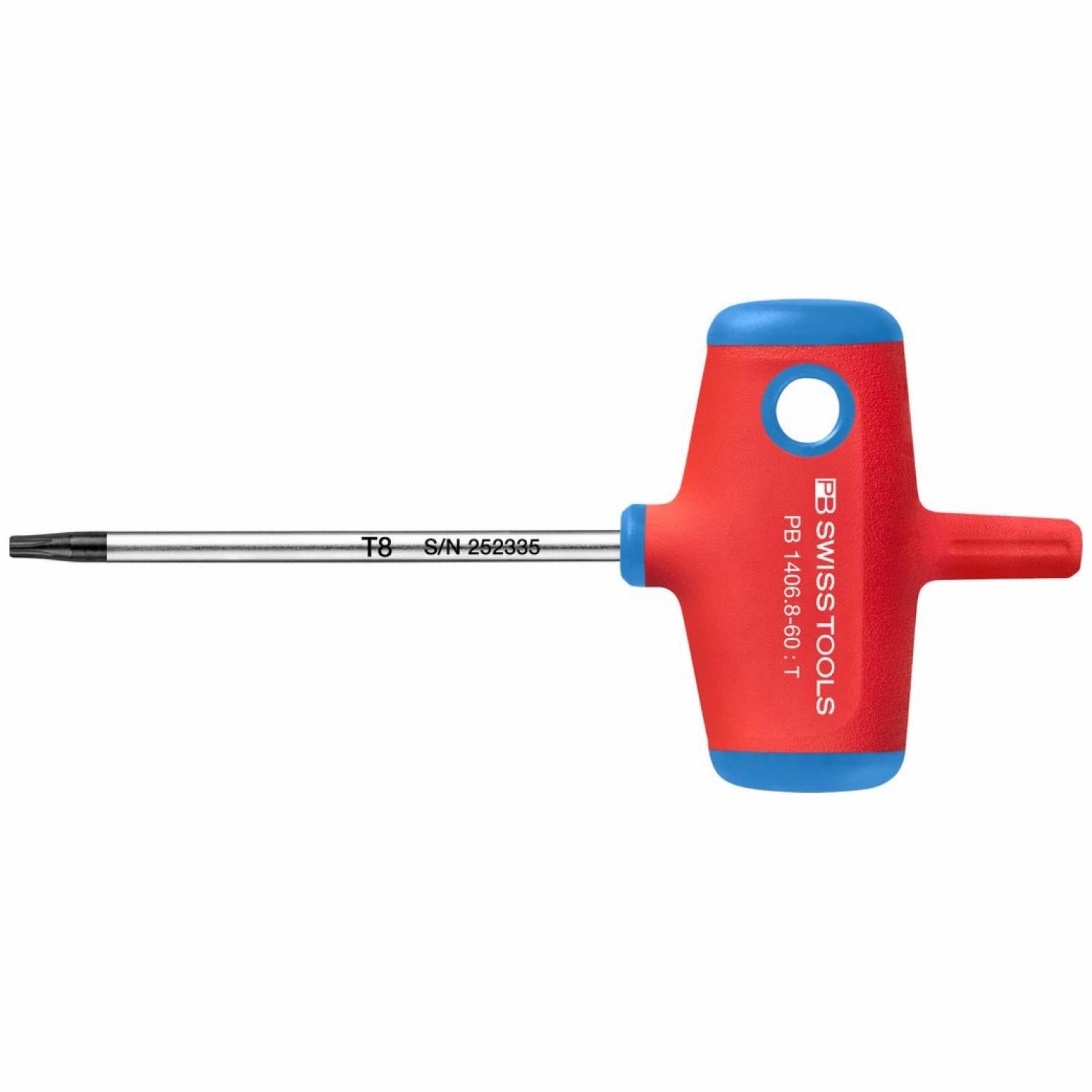 PB Swiss Tools PB 1406.8-60 Cross-Handle Screwdrivers, TORX T8
