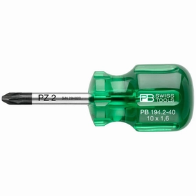 PB Swiss Tools PB 194.2-40 Pozidriv, Classic Stubby screwdrivers, PZ2 x 40mm