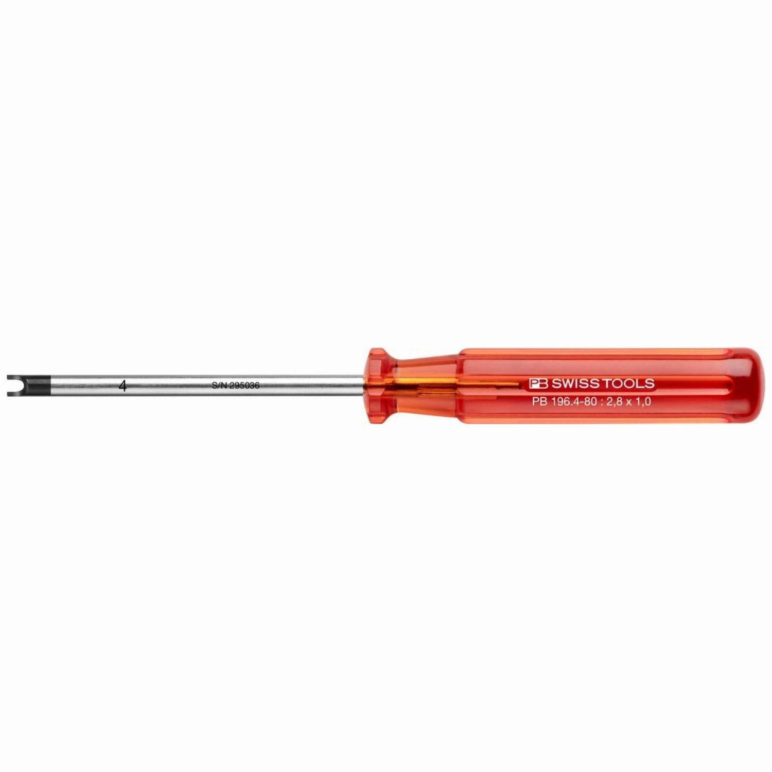 PB Swiss Tools PB 196.4-80 Slotted Nut Classic Screwdrivers M2.5 x 80mm