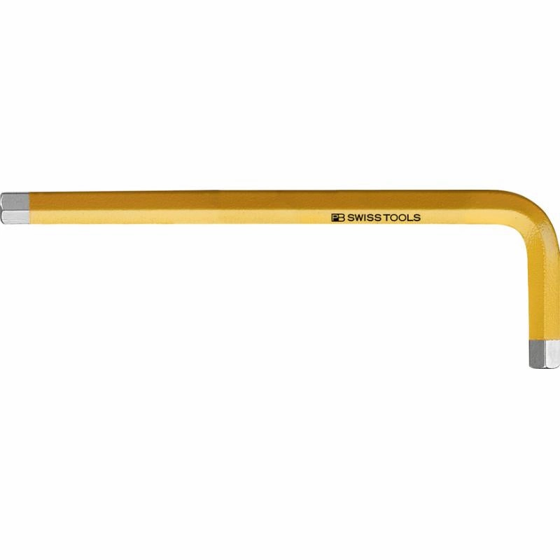 PB Swiss Tools PB 210.4 YE Hex Rainbow L-Key 4 mm, 80 mm
