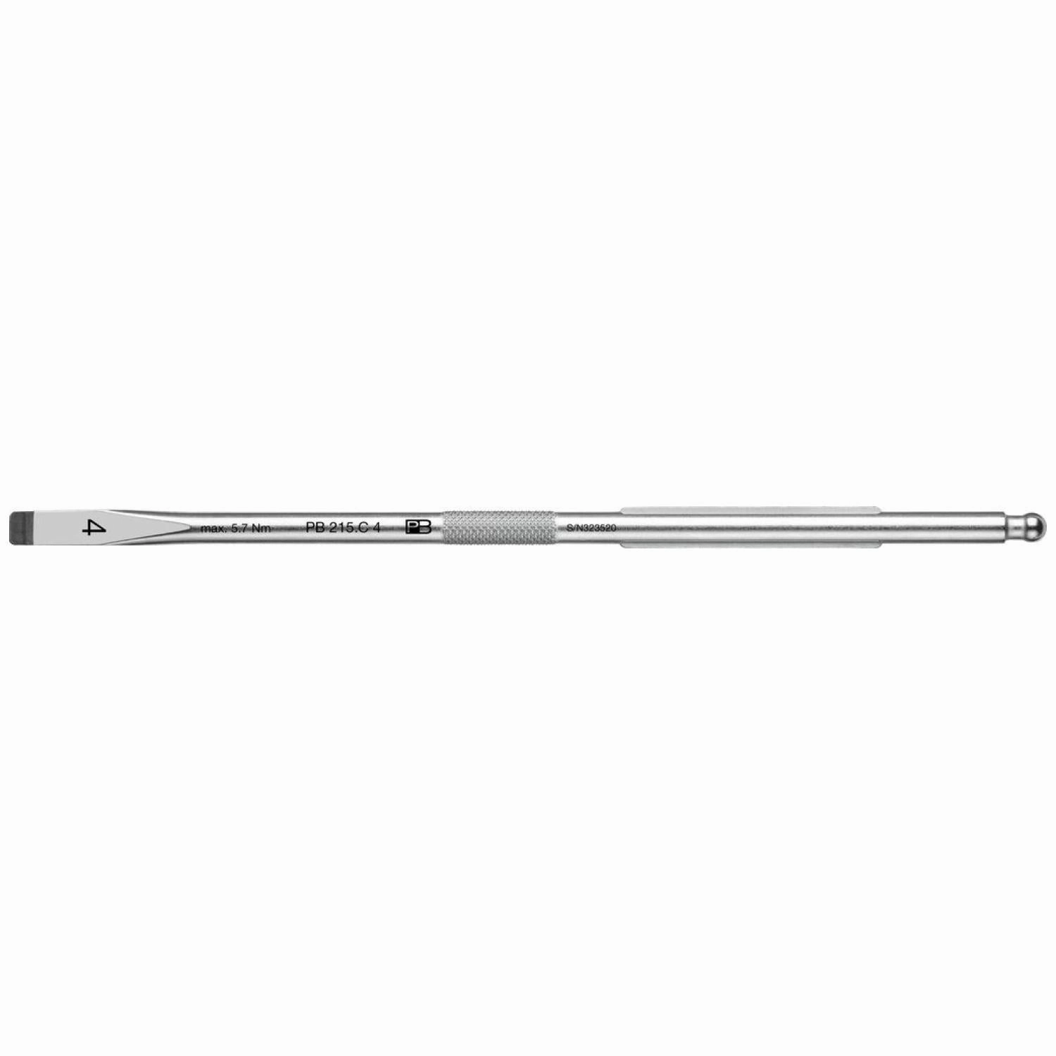 PB Swiss Tools PB 215.C 4 Interchangeable Blade For DigiTorque And MecaTorque Handles, SL 4 mm