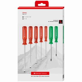 PB Swiss Tools PB 250.P CBB Classic screwdriver set in a high-quality paperboard box