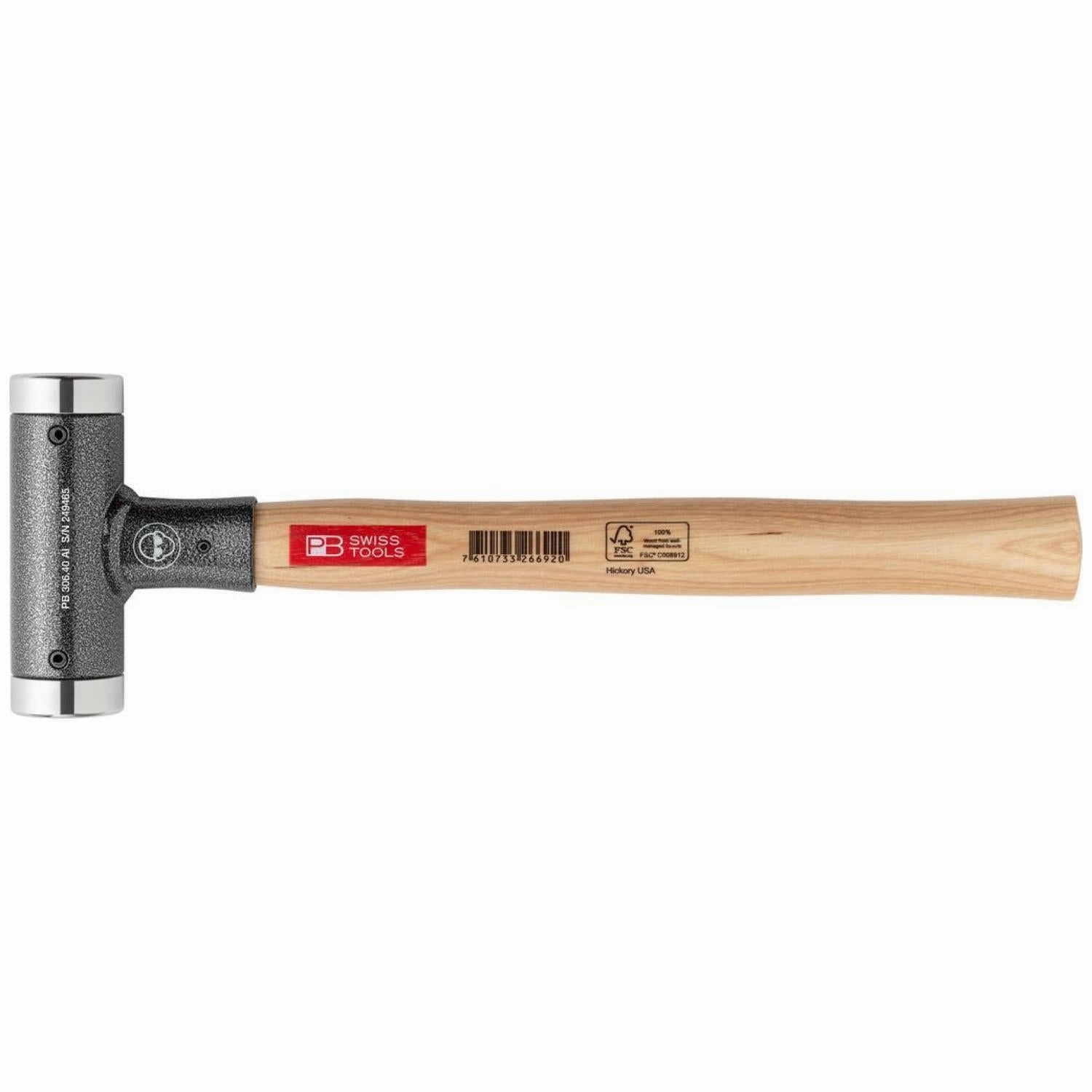 PB Swiss Tools PB 306.40 Al Aluminum soft-faced deadblow mallet