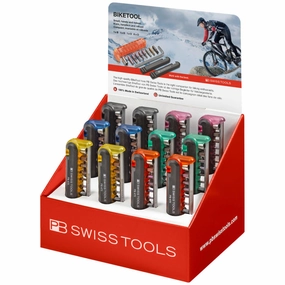 PB Swiss Tools PB 470.POS COL BikeTool: Pocket Tool With 9 Screwdriving Tools