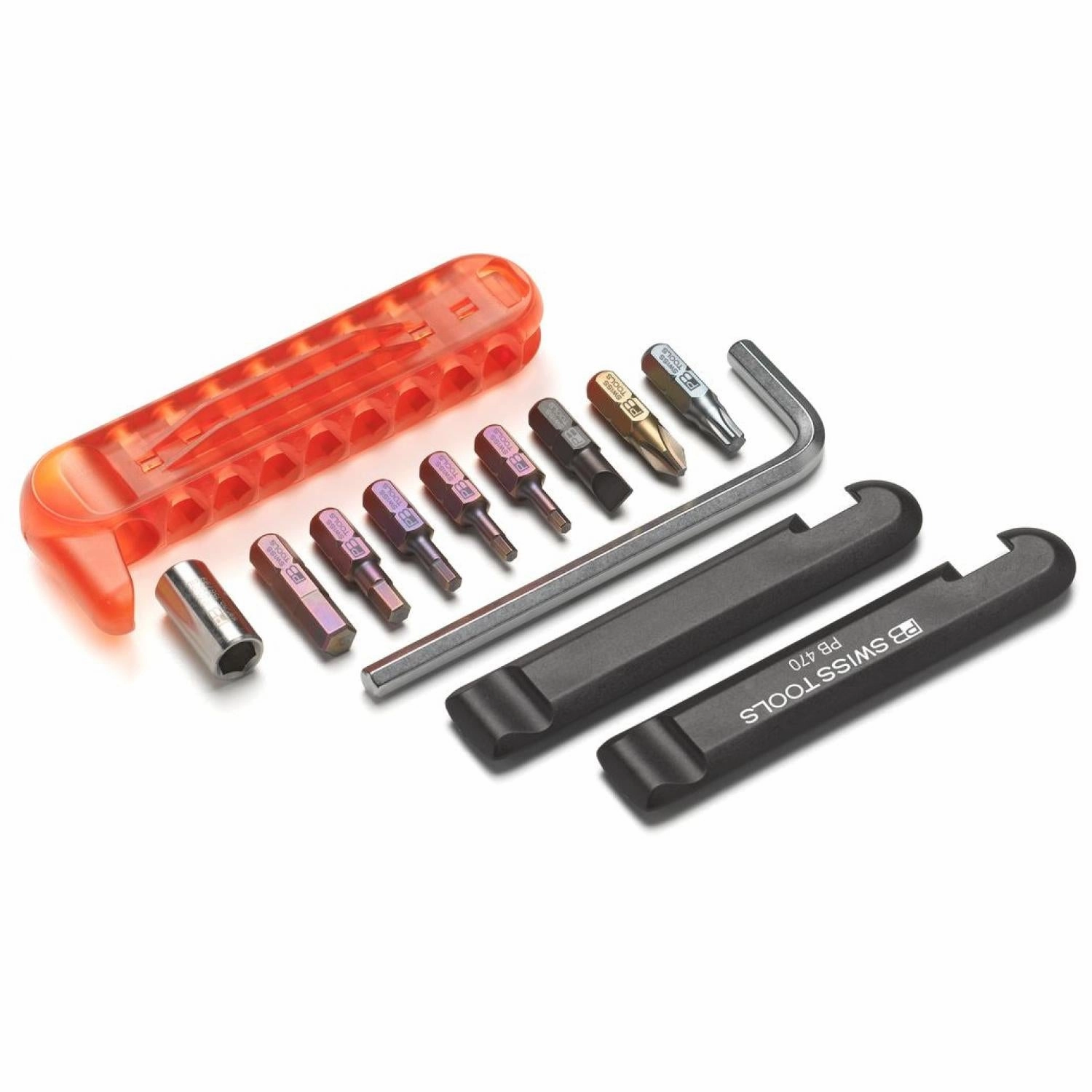 PB Swiss Tools PB 470.Red BikeTool: Pocket Tool With 9 Screwdriving Tools