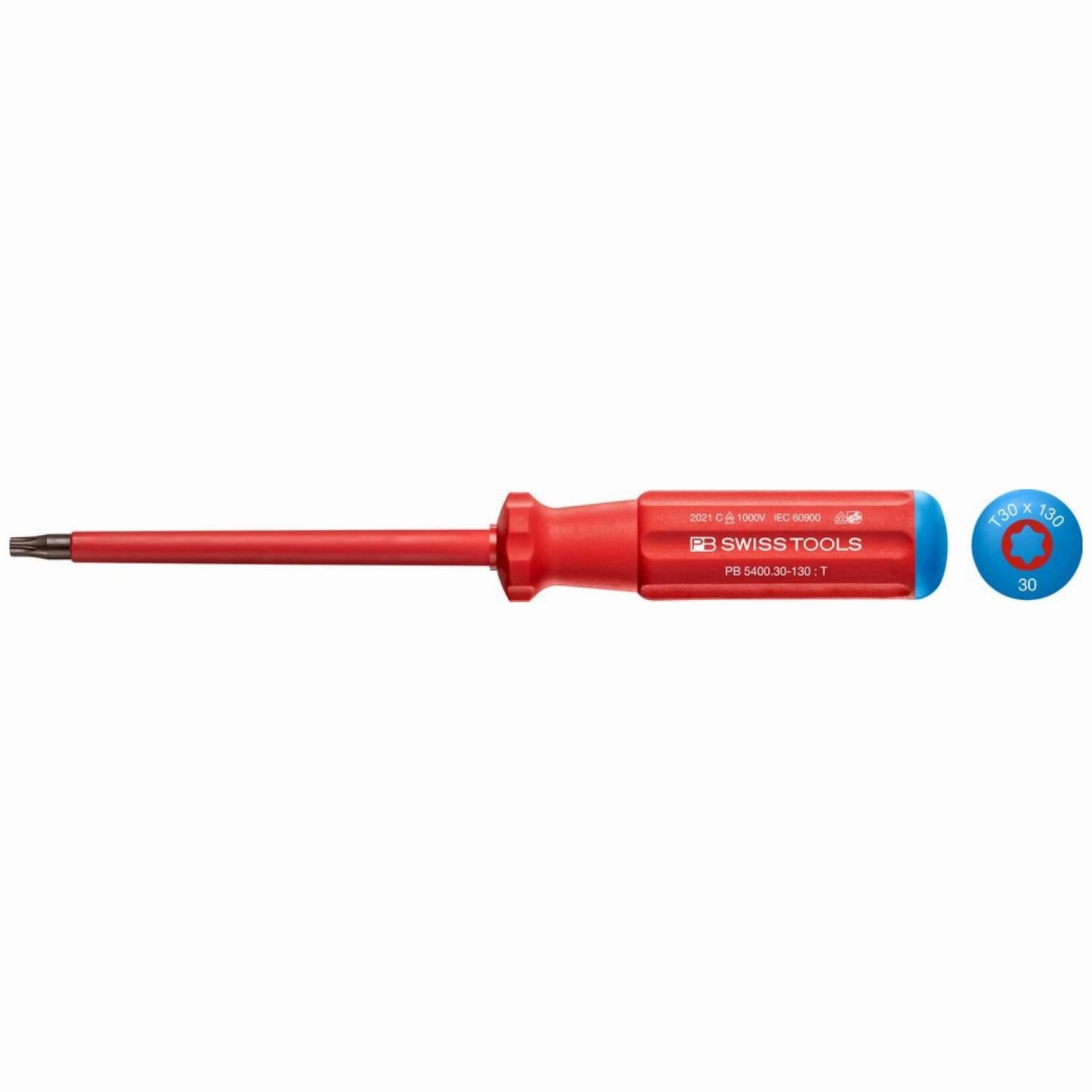 PB Swiss Tools PB 5400.30-130 Classic VDE screwdriver, TORX , Size 30