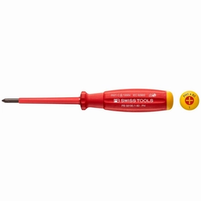 PB Swiss Tools PB 58190.1-80 Philips SwissGrip VDE Screwdriver, PH1 x 80mm, Insulated