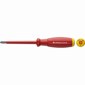 PB Swiss Tools PB 58190.1-80 Philips SwissGrip VDE Screwdriver, PH1 x 80mm, Insulated