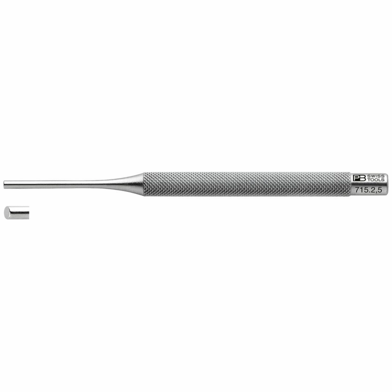 PB Swiss Tools PB 715.2,5 Safety pin punch, drift punch, knurled, 2.5 mm