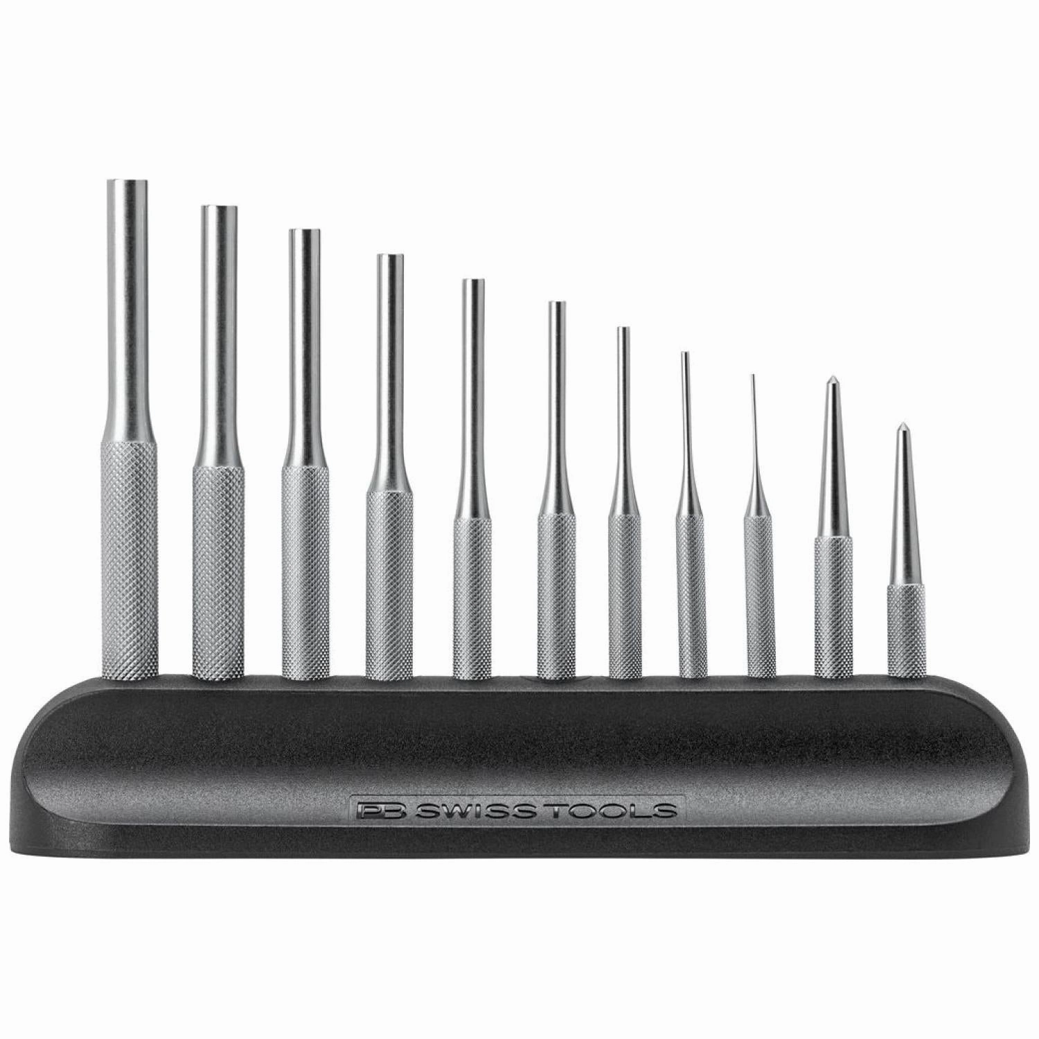 PB Swiss Tools PB 715.H Safety drift punch and pin punch, knurled, set 11-pieces