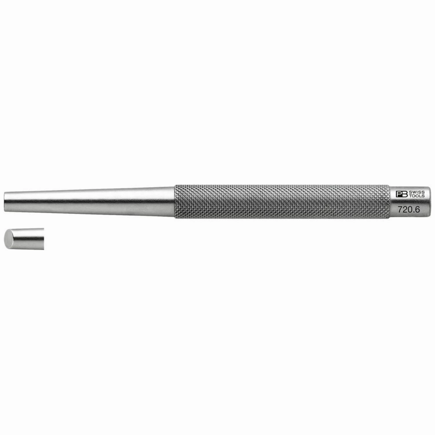 PB Swiss Tools PB 720.6 Safety drift punch, knurled, 6 mm