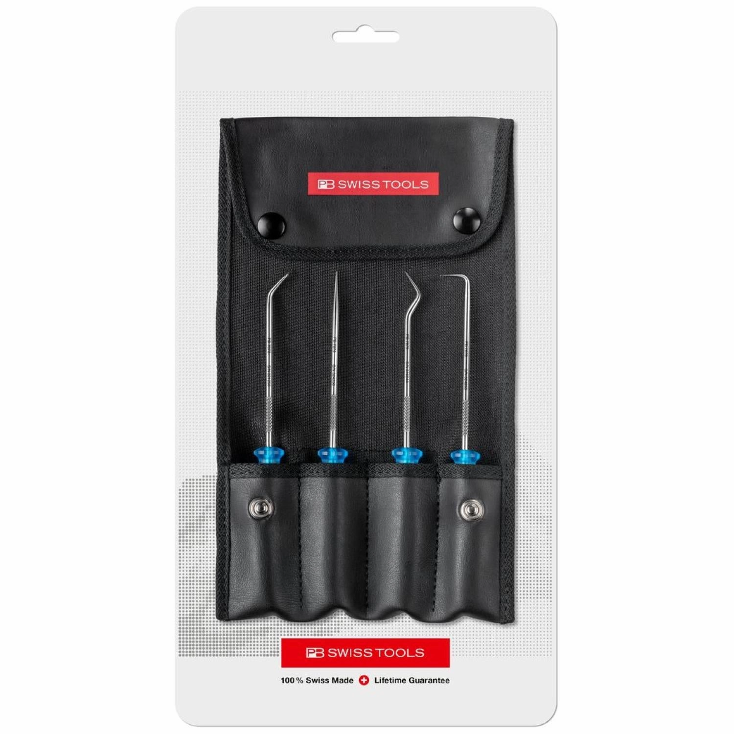 PB Swiss Tools PB 7681.Set CN PickTool with multicraft handle, 4-piece