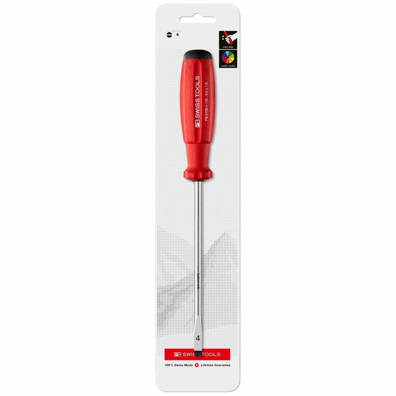 PB Swiss Tools PB 8100.4-140 SwissGrip Screwdrivers 6 mm