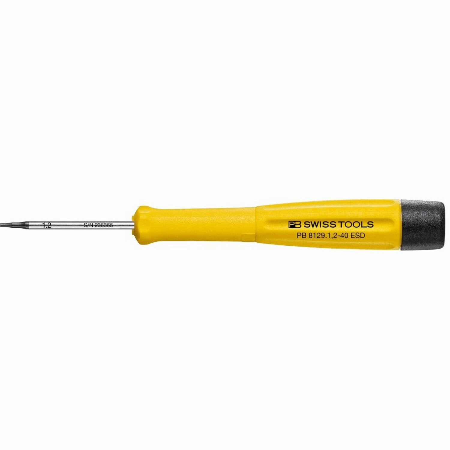 PB Swiss Tools PB 8129.1,2-40 ESD Electronics Screwdriver, Pentalobe, P1.2 x 40mm