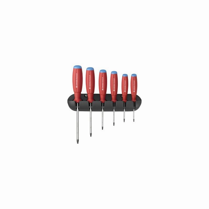 PB Swiss Tools PB 8440.CBB SwissGrip Screwdriver Set, TORX, 6 pcs w/ Wall Mount