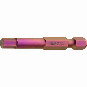 PB Swiss Tools PB E6.210/4 PrecisionBit for Hex Screws, Hex, 4 mm, 50mm