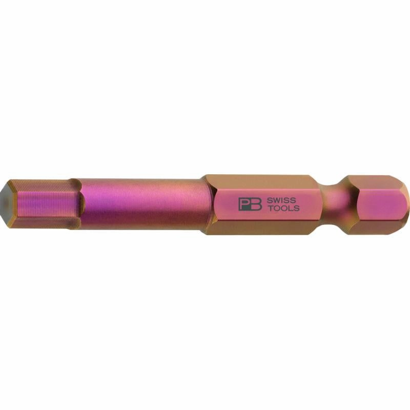 PB Swiss Tools PB E6.210/4 PrecisionBit for Hex Screws, Hex, 4 mm, 50mm