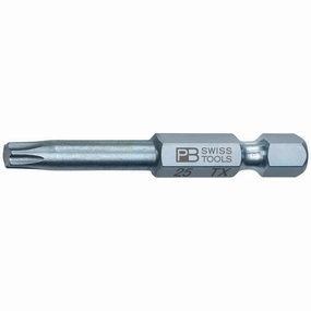 PB Swiss Tools PB E6.400/25-50 PrecisionBit, Design E6 1/4" Bits, TORX - T25