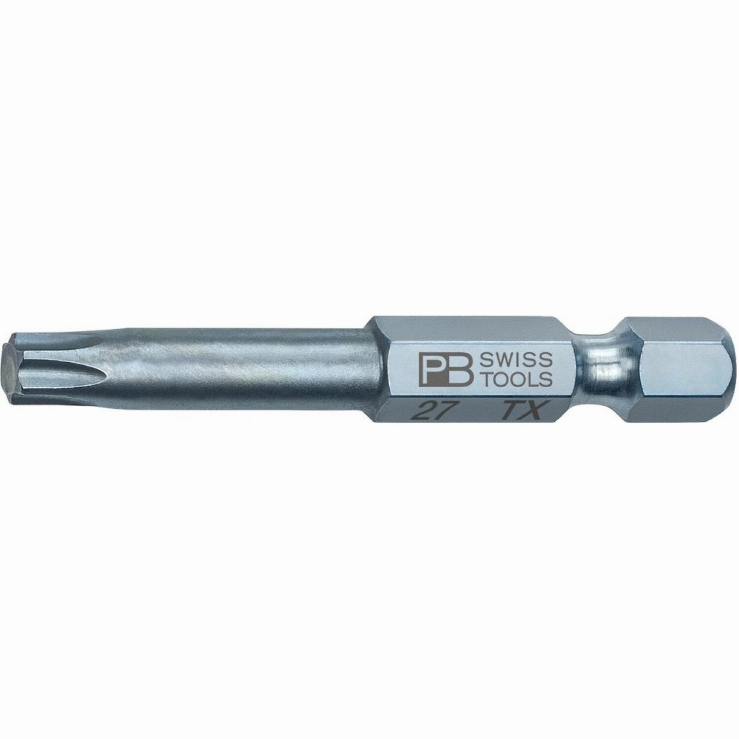 PB Swiss Tools PB E6.400/27-50 PrecisionBit, Design E6 1/4" Bits, T27 x 24mm