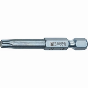 PB Swiss Tools PB E6.400/27-50 PrecisionBit, Design E6 1/4" Bits, T27 x 24mm