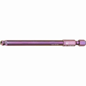PB Swiss Tools PB E6L.212/5 PrecisionBit, 1/4" Bits, E6, Hex with Ball End, Long, 70mm