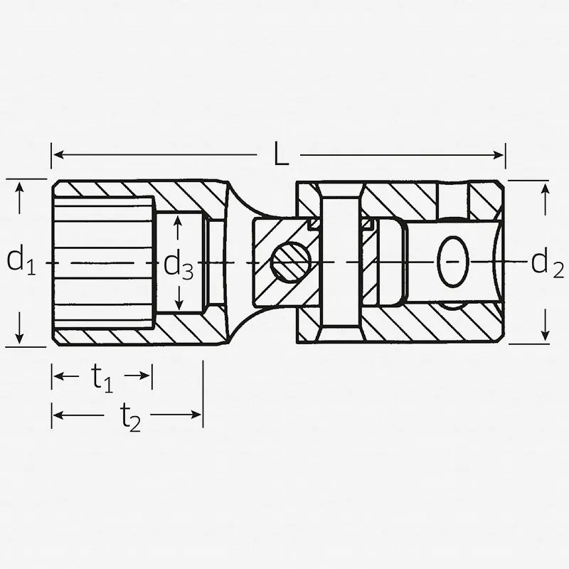 Stahlwille 01140010 Spanner 402 Uniflex Socket, 10 mm 1/4 Inch Drive