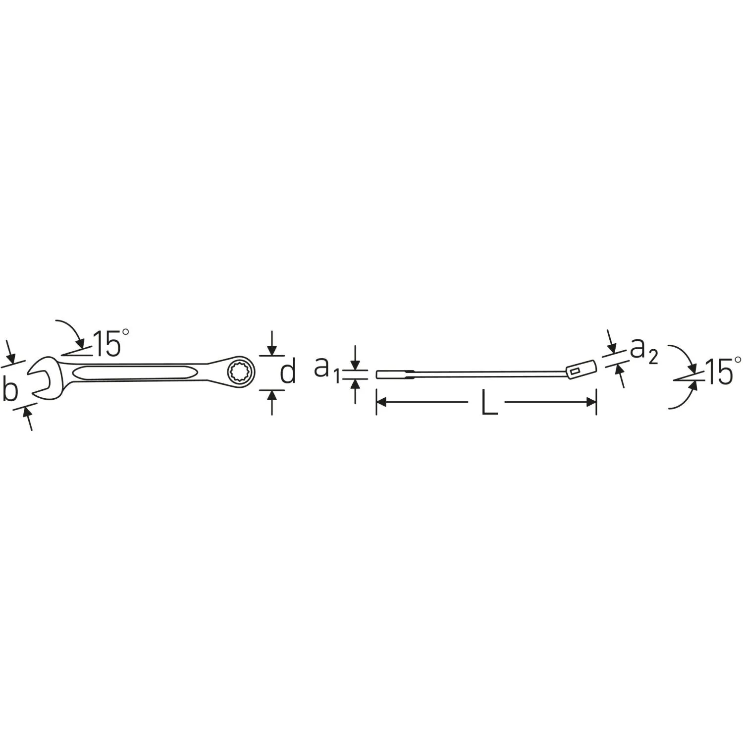 Stahlwille 41471616 Combination Ratcheting wrench
