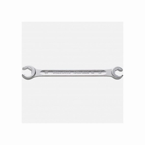 Stahlwille 41484048 24a Double ended open ring Bi-hex Flare Nut Spanner, angled