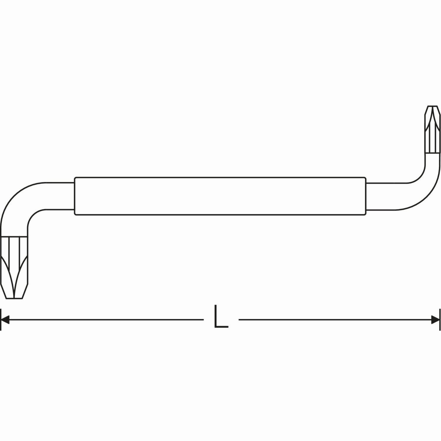 Stahlwille 73282001 Hex key for PHILLIPS screws PH